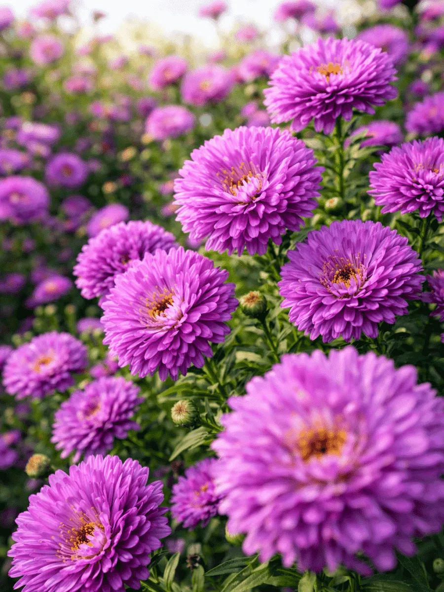 Астра Ново-бельгийская Henry I Purple