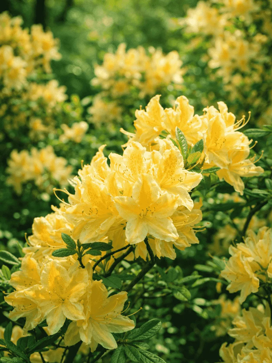 Азалия крупноцветковая Yellow Pom Pom