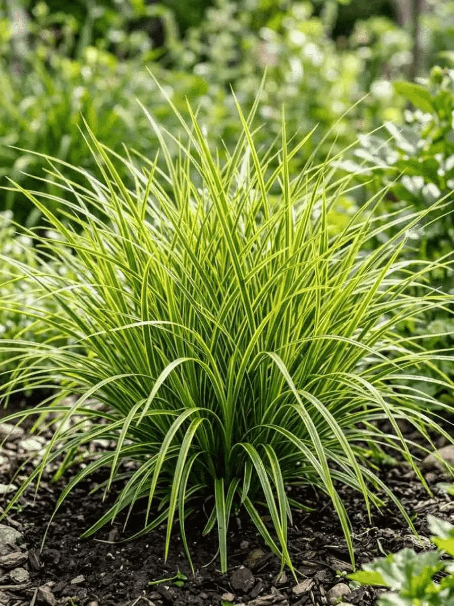 Осока пальмолистная Aureovariegata