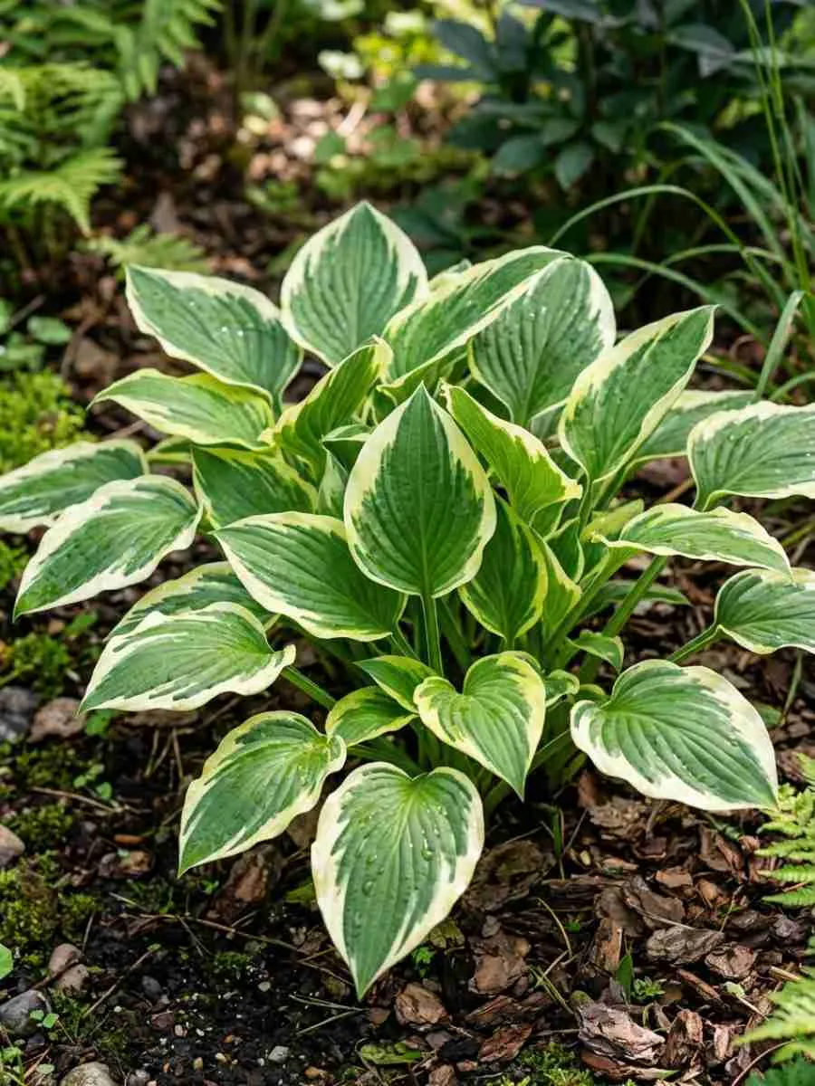 Хоста  хорошенькая variegated