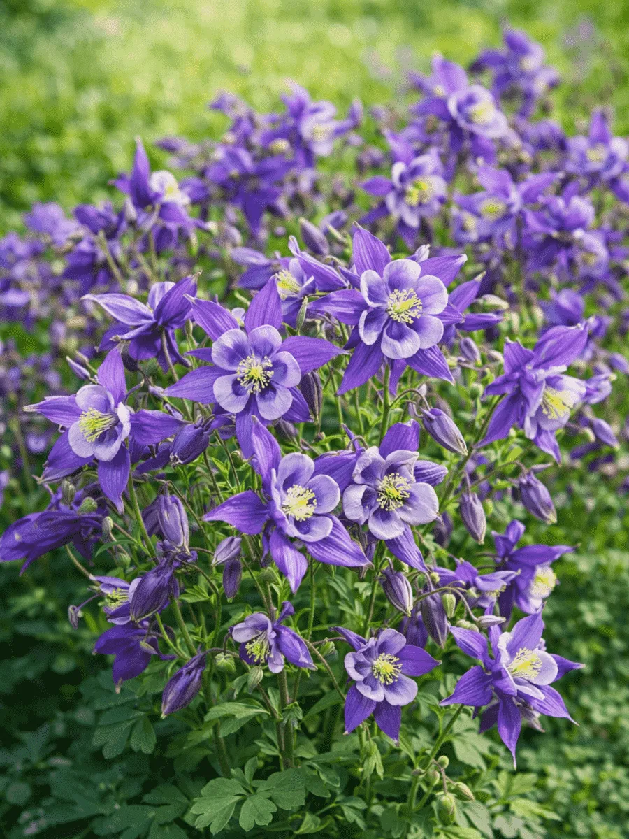 Аквилегия обыкновенная Early Bird Purple Blue