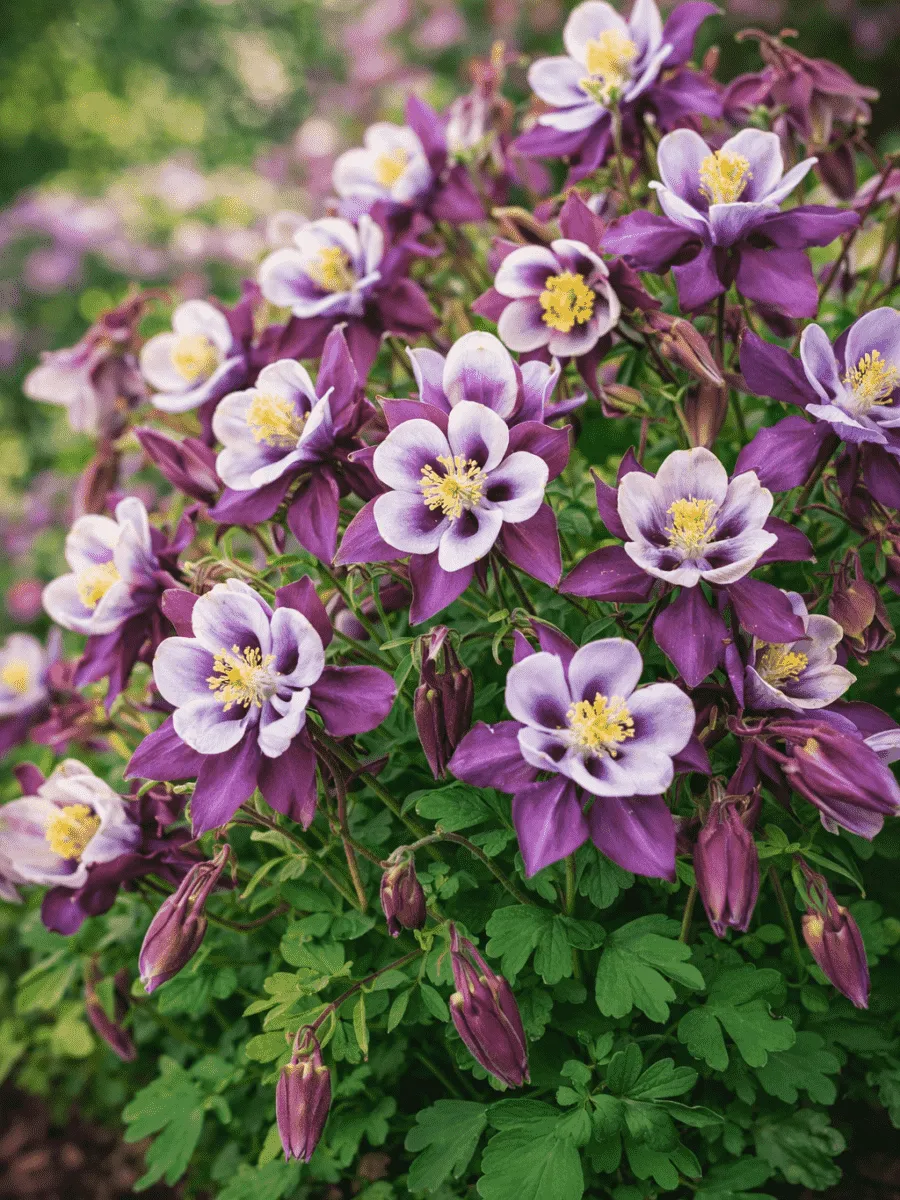 Аквилегия обыкновенная Early Bird Purple Blue