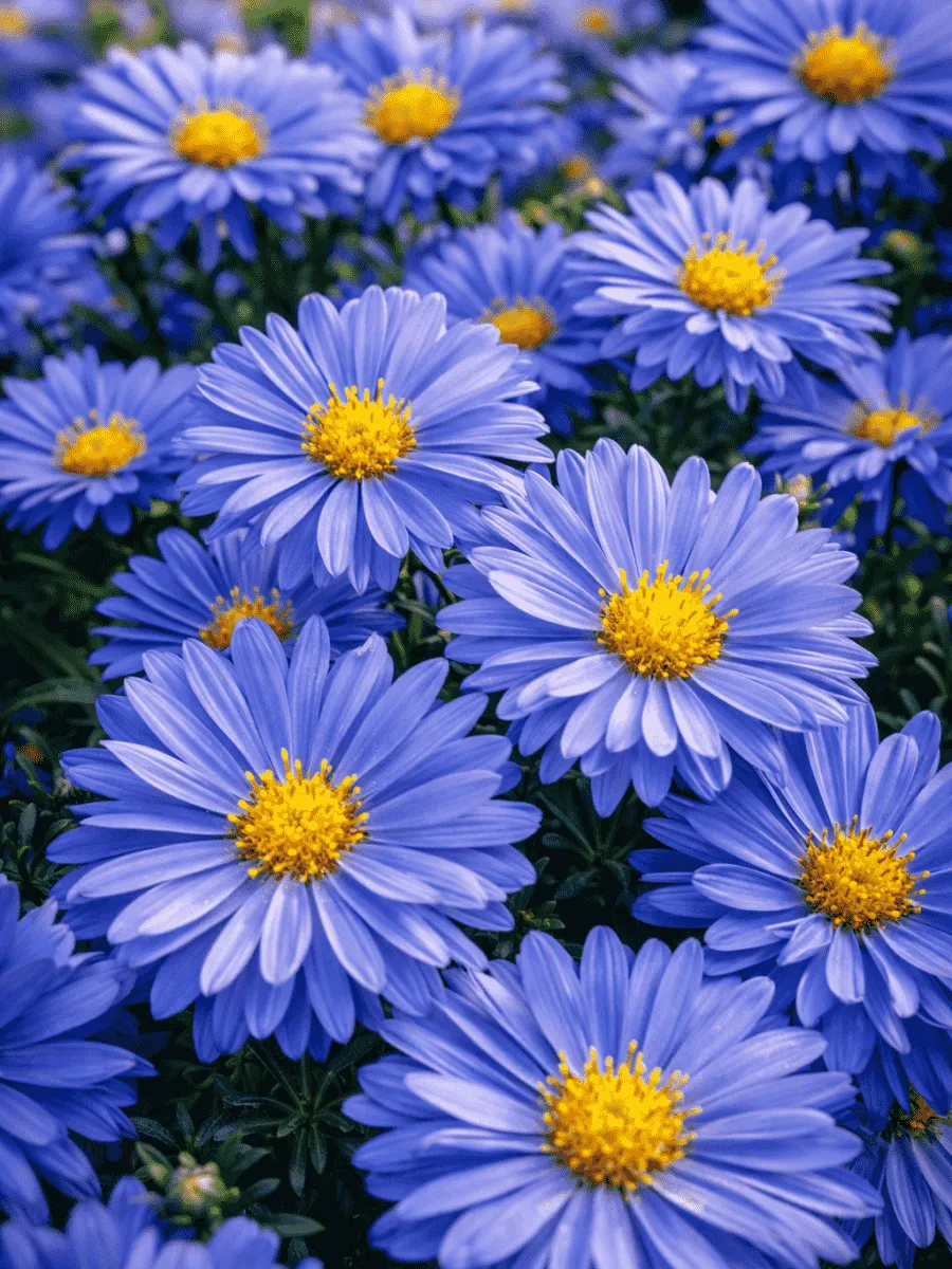 Астра кустарниковая Early Blue