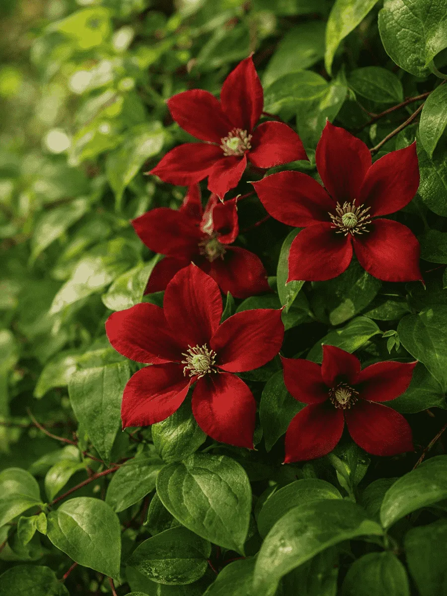 Клематис Gravetye Beauty