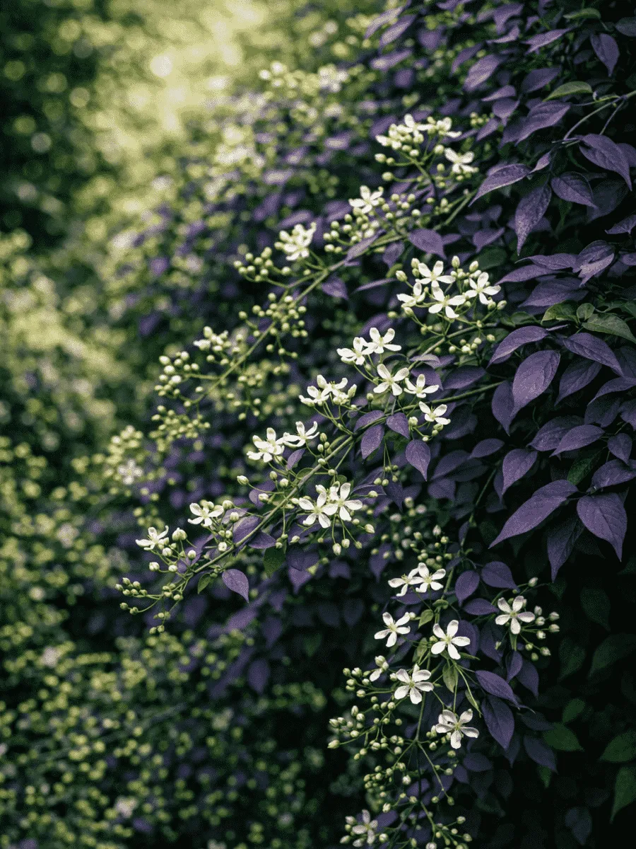 Клематис прямой Purpurea