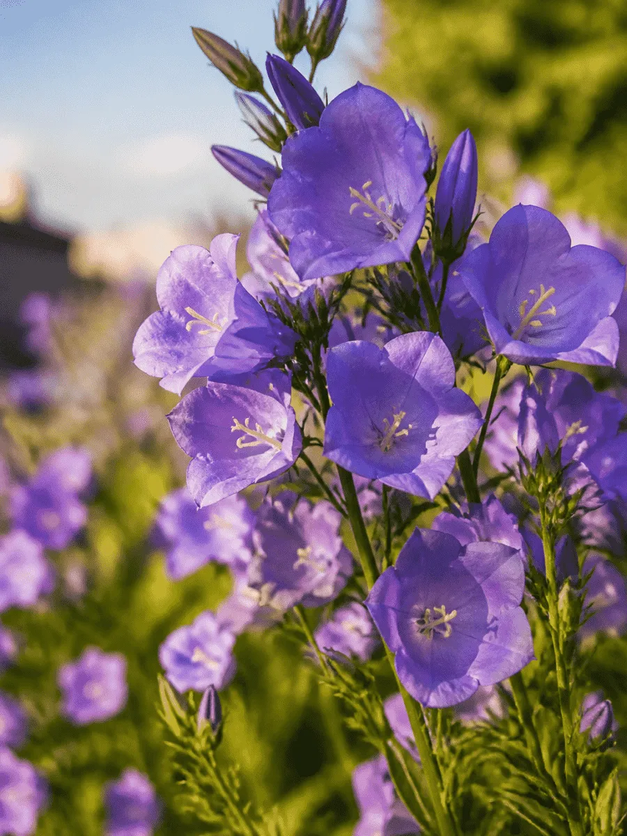 Колокольчик персиколистный Caerulea